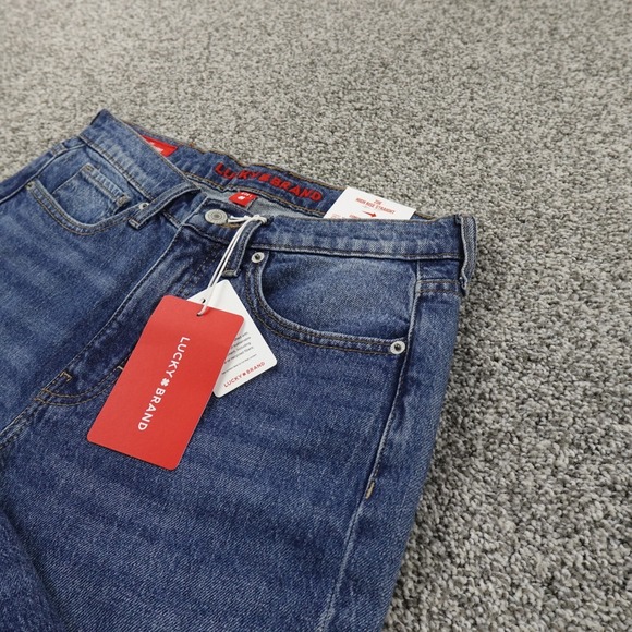 Lucky Brand Denim - NEW Lucky Brand Jeans Womens 6 Dark Blue Denim Pants High Rise Straight Stretch